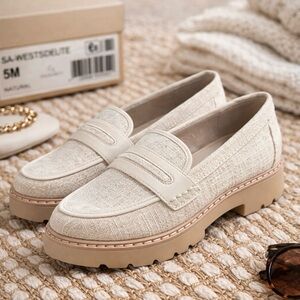 Sanctuary WestsideLite Natural Loafers | Smart Creation | NIB | Size 5